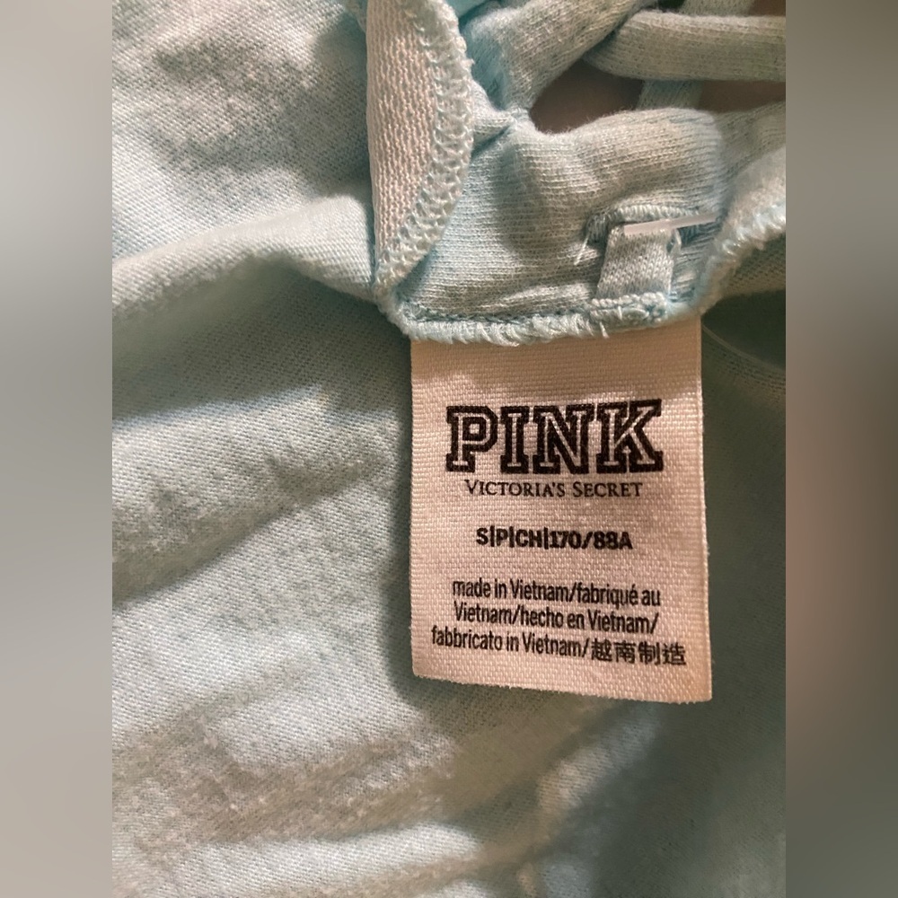 Vintage PINK Victoria's Secret  Long Sleeve Crop Top - Picture 2 of 10